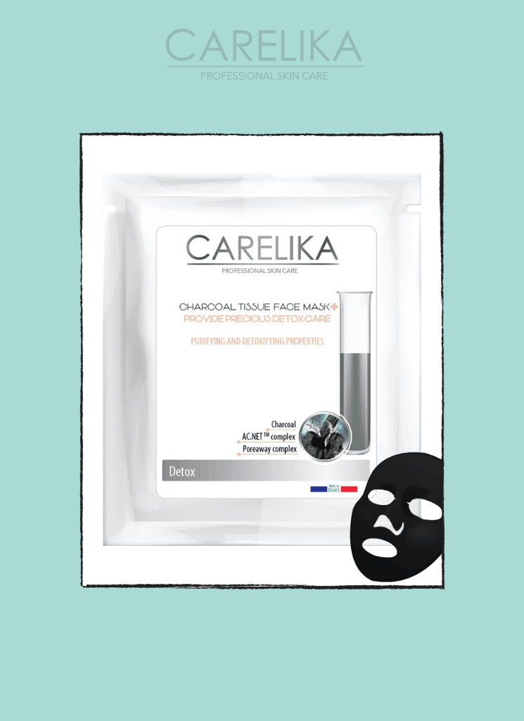 Carelika-Charcoal Tissue Face Mask 23 ml