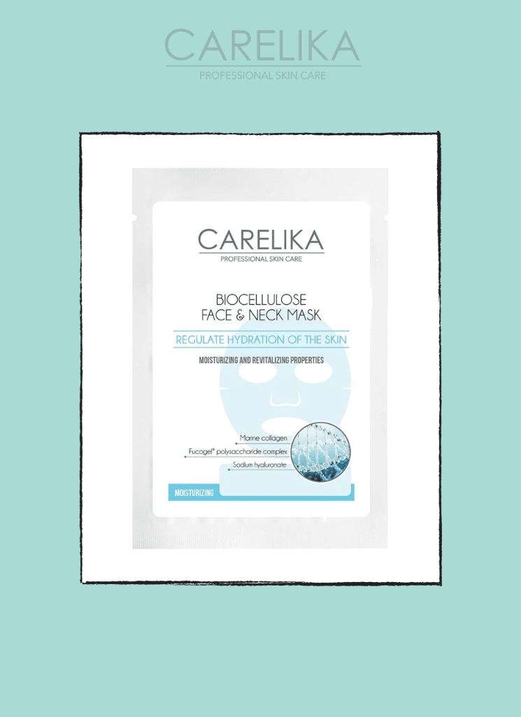 Carelika-Biocellulose Moisturizing Face & Neck Mask 18 ml