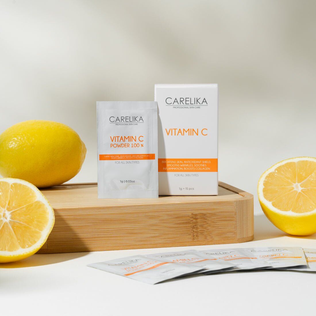 Carelika Pure 100% Vitamin C Powder 1g x 15 pieces